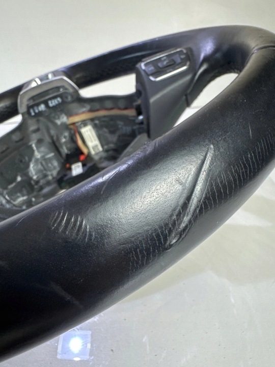 Руль кожаный мультифункциональный Volkswagen Polo 6R V F, фото 6