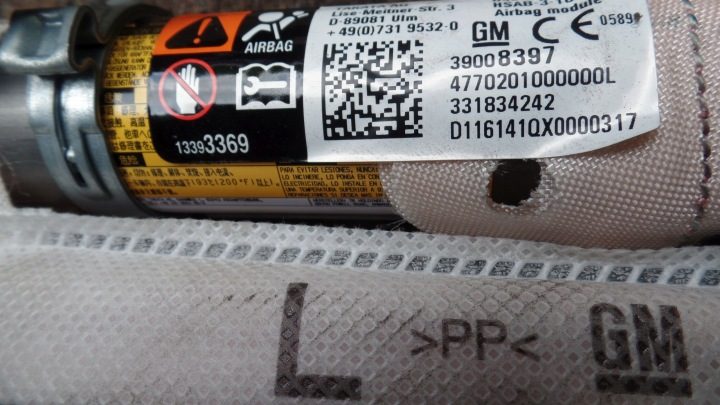 AIRBAG AIRBAG ШТОРКА ЛЕВАЯ OPEL ASTRA K 5 ХЭТЧБЕК 39008397, фото 2