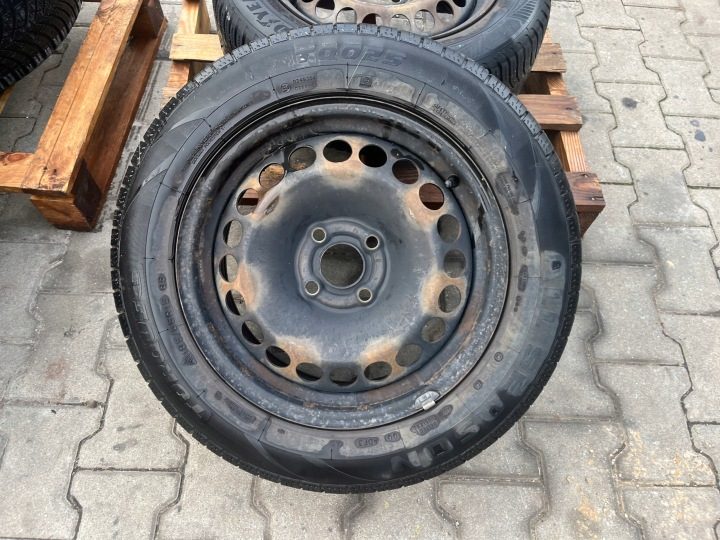 Колесо штампованный диск шина зимняя 185/65R15 R15 4x108 4x комплект ОРИГИНАЛ EUR, фото 4