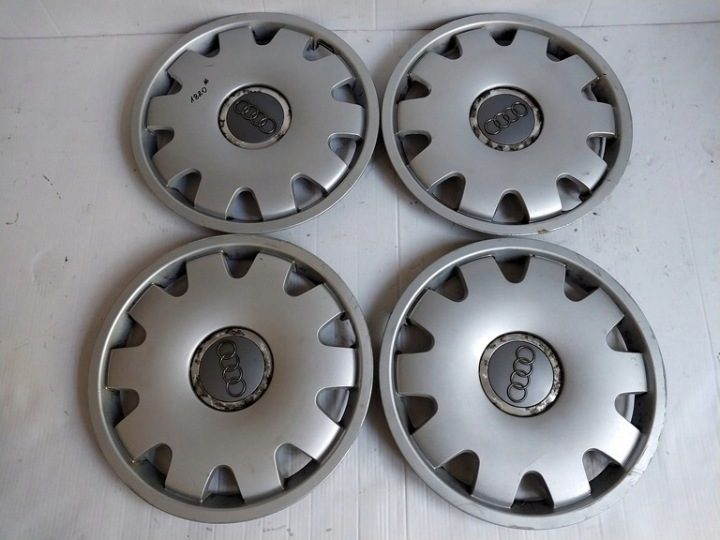 4× Колпак Audi OE Оригинальный 16" серебристый, фото 3