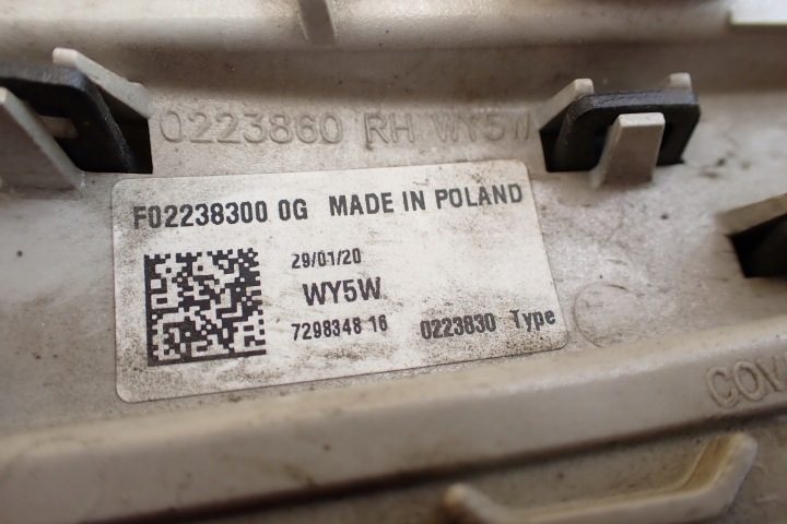 MINI COOPER F55 F56 14- ПОВТОРИТЕЛЬ ПОВОРОТА В КРЫЛО ПРАВЫЙ 0223860 OE, фото 6