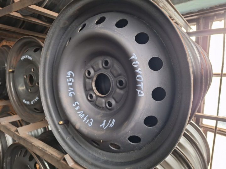 4× Штампованный диск Toyota OE 4261142170 J16X6 1/2J, 16X6,5J, 6,5X16 6.5" x 16" 5x114.3 ET 45, фото 1