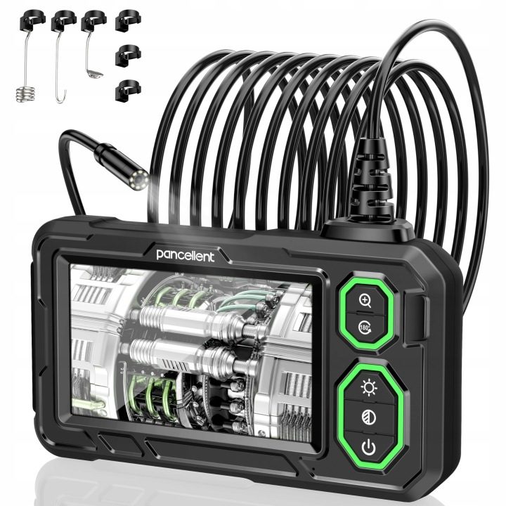 PANCELLENT Инспекционная камера Эндоскоп 4,3" IPS 1920P IP67 5m 8 LED, фото 1