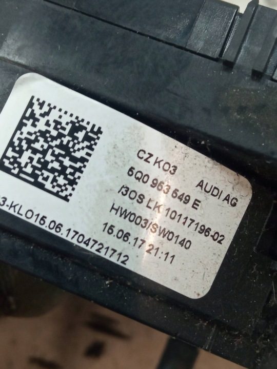 ШЛЕЙФ ПОДРУЛЕВОЙ 5Q0953549E Audi A3 III (2013- 2020) 8V, фото 4