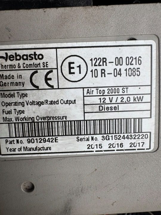 Webasto AIR Top 2000 ST 12v 9012942E, фото 6