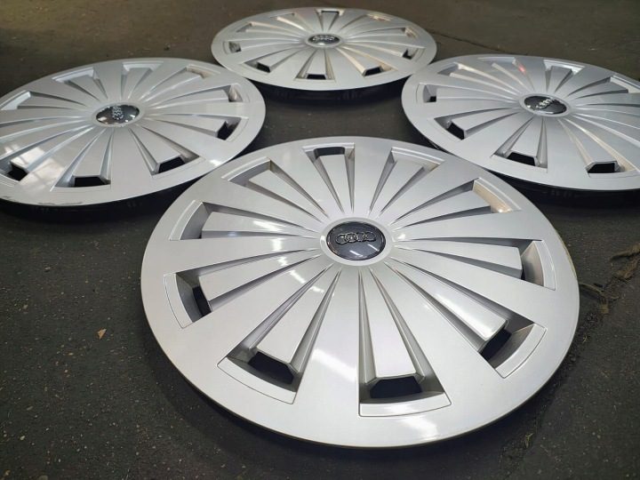 4× Колпак Audi OE Оригинальный 16" серебристый, фото 2