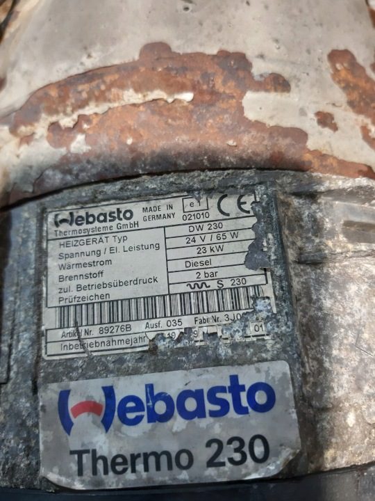 WEBASTO АВТОНОМНЫЙ ОТОПИТЕЛЬ Thermo 230 DW230 24V/65W 23 кВт, фото 2