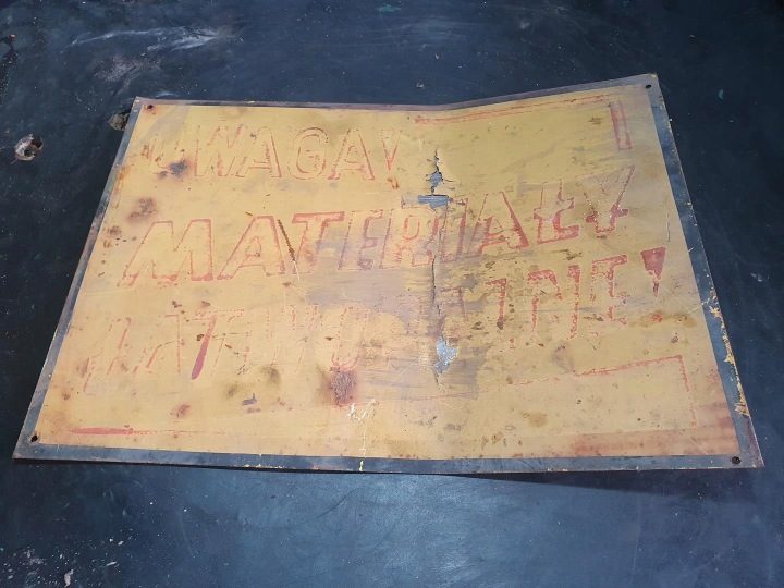 ТАБЛИЧКА INFORMACYJNA ПНР UWAGA MATERIAŁY NIEBEZPIE, фото 10