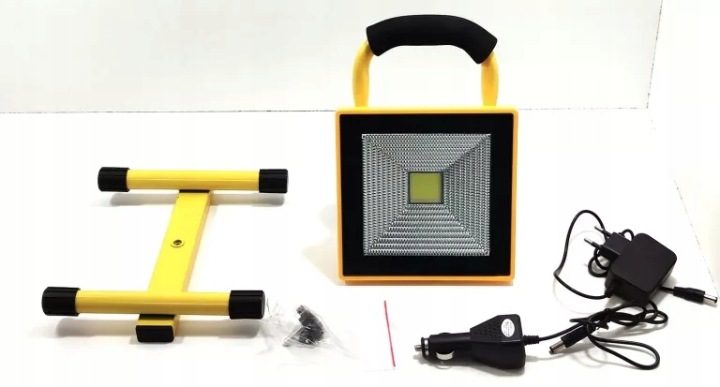 Фара рабочего света противотуманная фара LED с аккумулятором 20W SLIM 12V/230V, фото 2