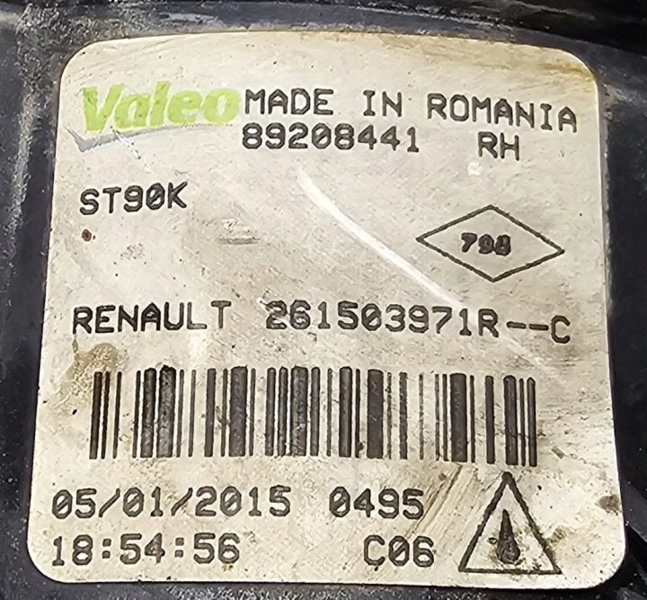 OE ФАРА ПРОТИВОТУМАННАЯ ПРАВАЯ RENAULT / OPEL / NISSAN / FIAT 261503971R, фото 2