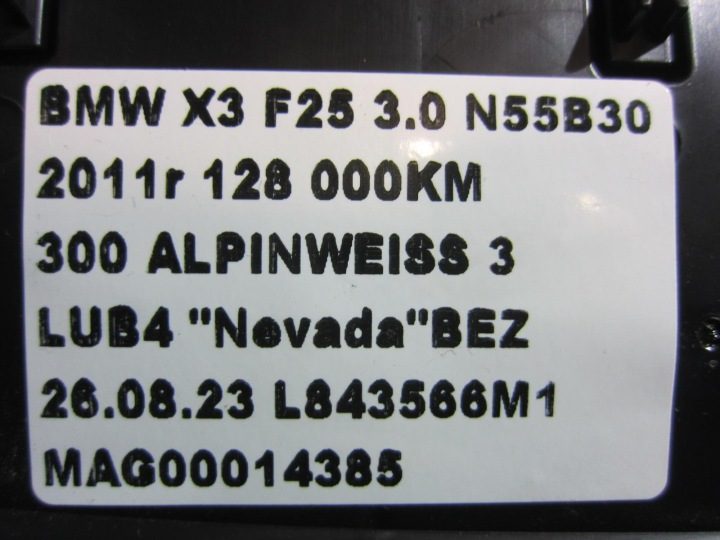 BMW X3 F25 X4 F26 дефлектор обдува средний вентиляционный 64229184742, фото 9