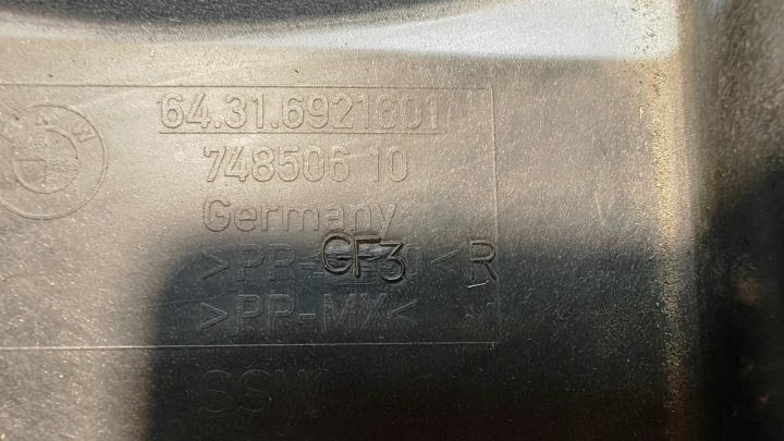 Крышка салонного фильтра левая BMW E60 E61 E63 E64 6921601, фото 3