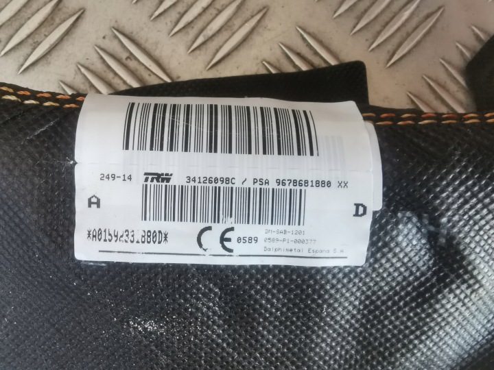 Подушка безопасности сиденья Airbag левый и правый передний Citroen OE 9678681780/9678681880, фото 3