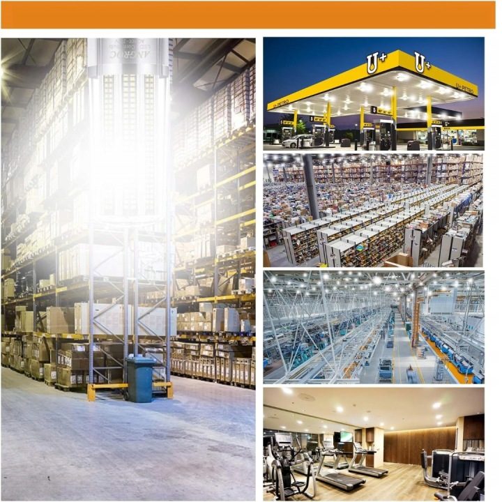 ЛАМПОЧКА LED ГАРАЖНАЯ ДЛЯ ГАРАЖА МОЩНАЯ 200W E40 24000 ЛМ, фото 5