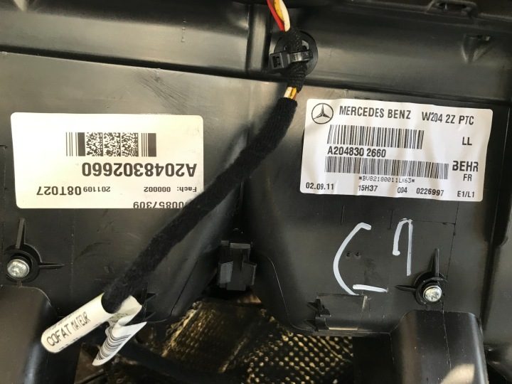 MERCEDES C КЛАСС W204 РЕСТАЙЛИНГ ОТОПИТЕЛЬ ЕВРОПА, фото 2