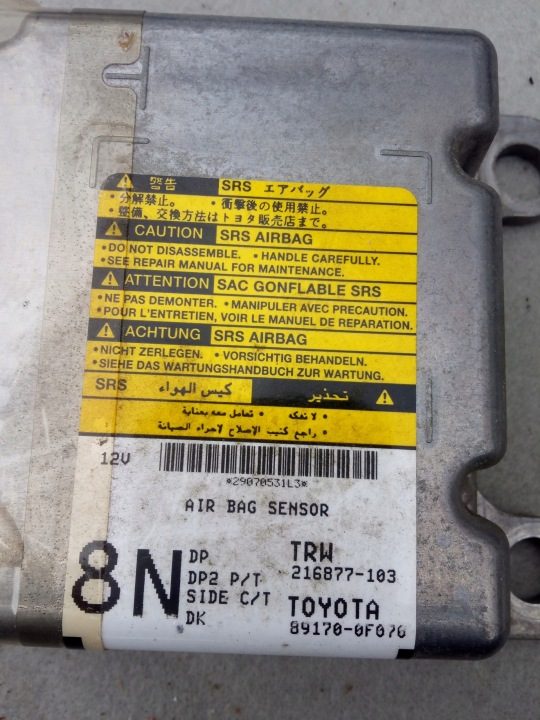 TOYOTA Corolla Verso II 07-09 РЕСТАЙЛИНГ ДАТЧИК ПОДУШЕК Европа 2007 2008 2009, фото 2