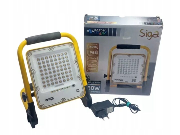 ПРОЖЕКТОР LED ПРОТИВОТУМАННАЯ ФАРА ПЕРЕНОСНАЯ 30W 5AH NEUTRALNY 4500K, фото 1