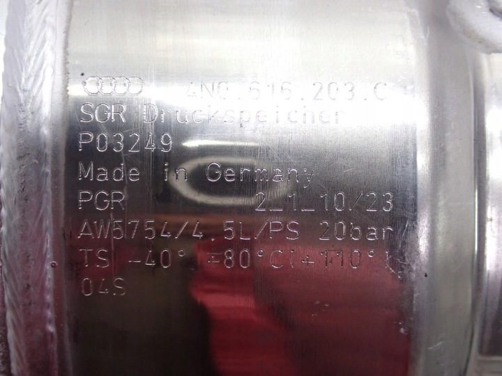 Ресивер подвески пневмоподвески 4N0616203C Audi A8 D5 4N 24 г., фото 4