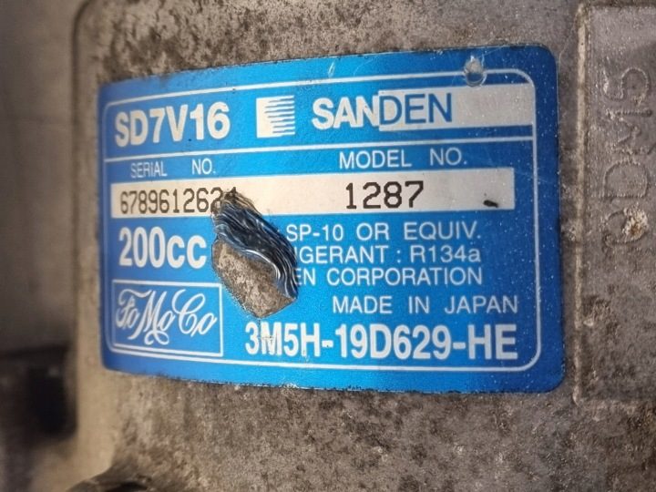 Компрессор Кондиционера FORD FOCUS MK2 VOLVO V50 2.0 TDCI D 3M5H-19D629-HE, фото 2