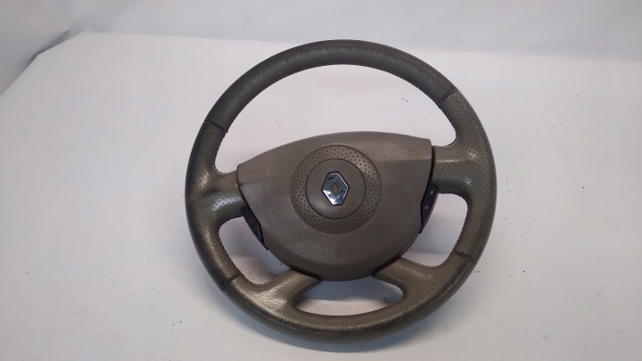 RENAULT LAGUNA II РУЛЬ КОЖА ПОДУШКА БЕЗОПАСНОСТИ МУЛЬТИФУНКЦИОНАЛЬНАЯ, фото 1