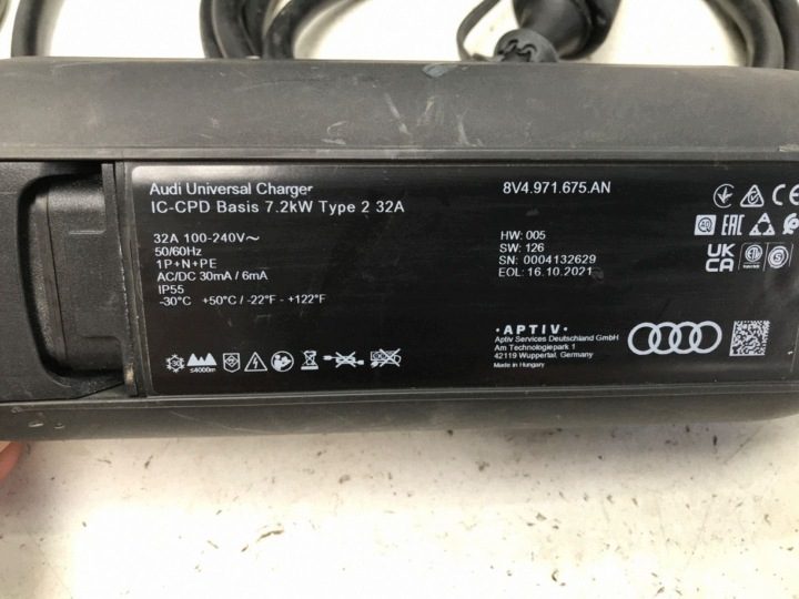 Audi E-Tron Porsche Taycan зарядное устройство кабель зарядки 8V4971675AN, фото 12