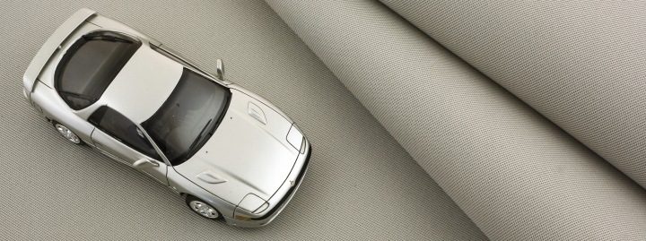Потолок автомобильный ткань Mono 50 серая бежевая Rozciągliwa поролон 160 см, фото 6