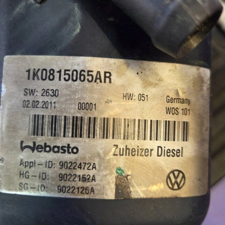 Автономный отопитель (Webasto) Volkswagen Touran II 1K0815065AR, фото 4