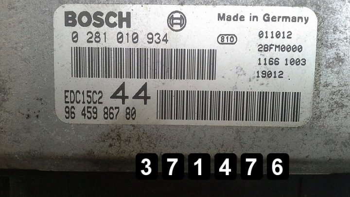2000 Lancia Zeta ЭБУ 2000hdi 16v 0281010934 9645986780, фото 4