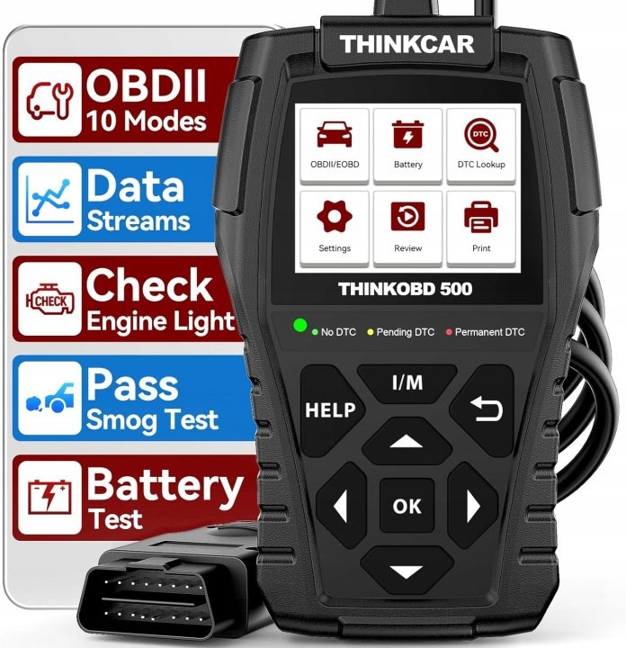 Считыватель kodów OBD2, THINKOBD OBD 500 универсальный сканер, фото 1