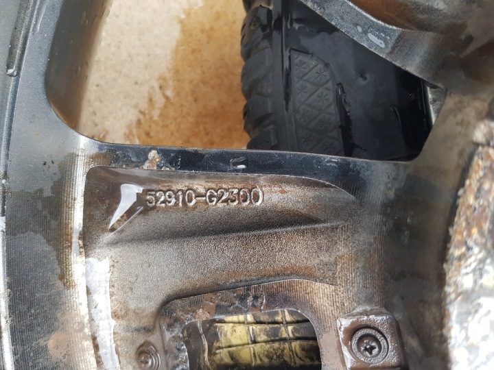 4× Литой диск Hyundai OE 52910-G2300 7.0" x 17" 5x114.3, фото 8