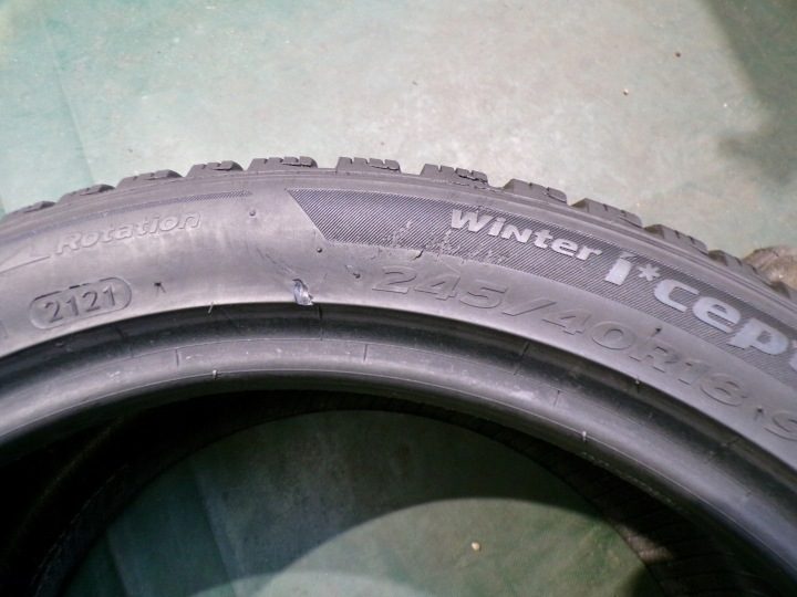 Шина зимняя Hankook Winter i*cept evo3 W330 245/40R18 97 В сцепление на снегу (3PMSF), защита диска, усилитель (XL), фото 7