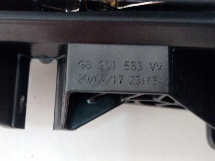 РУЧКА ВНУТРЕННЯЯ ДВЕРИ ЗАДНЯЯ PEUGEOT 3008 5008 II 98201553VV, фото 5