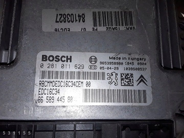 2004 Peugeot 307 ЭБУ 1600diesel 9658944580, фото 4