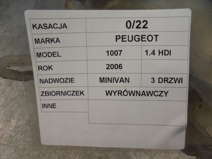 Расширительный бачок PEUGEOT PARTNER ФУРГОН (5) 9646902580 2.0L дизель, фото 4
