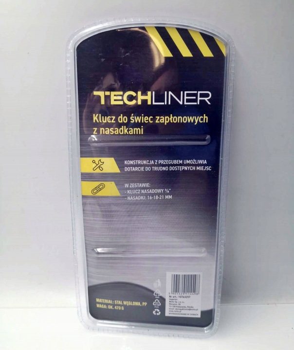 Ключ для свечей зажигания Przegubowy 16 18 21 мм Techliner, фото 2