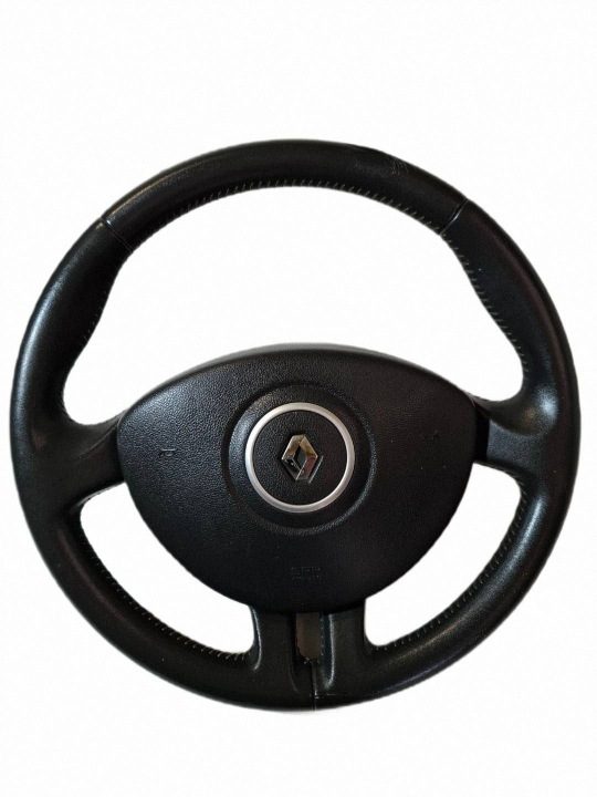 319.RENAULT CLIO III 3 05-12 РУЛЬ КОЖА ПОДУШКА БЕЗОПАСНОСТИ 8200344077A, фото 1