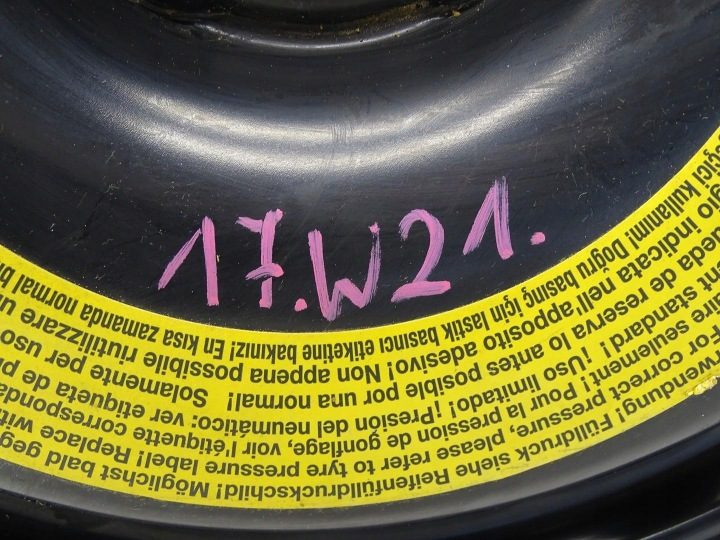 ДОКАТКА ЗАПАСНАЯ 125/70R19 5X112 ET 22 8W0601027 AUDI A4 B9 8W, фото 11