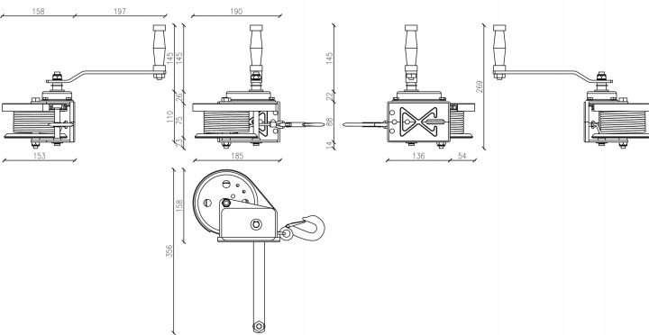 Лебедка Dragon Winch DWK-O 1200 HD, фото 10