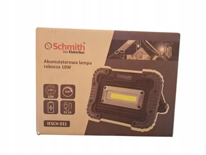 ФОНАРЬ LED ПРОЖЕКТОР AKU.POWERBANK 10W SCHMITH, фото 1