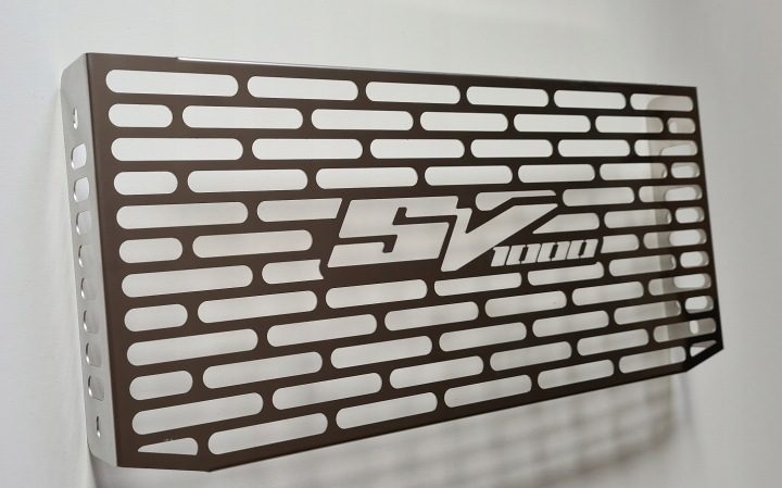 Защита радиатора Suzuki SV 1000 inox, фото 4
