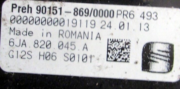 SEAT TOLEDO IV БЛОК УПРАВЛЕНИЯ КЛИМАТОМ 6JA820045A, фото 4