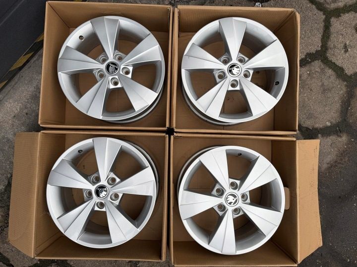 4× Литой диск Skoda OE 6.5" x 16" 5x112 ET 46, фото 2
