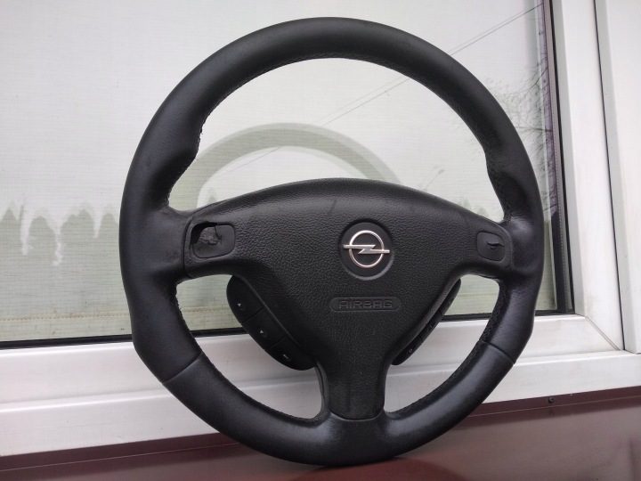 OPEL ZAFIRA A ASTRA II G РУЛЬ МУЛЬТИФУНКЦИОНАЛЬНЫЙ + ПОДУШКА OPC SPORT, фото 2