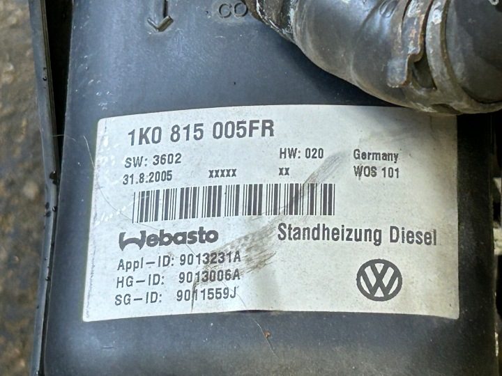 VW TOURAN 1,9 2,0 TDI WEBASTO 1K0815005FR, фото 4