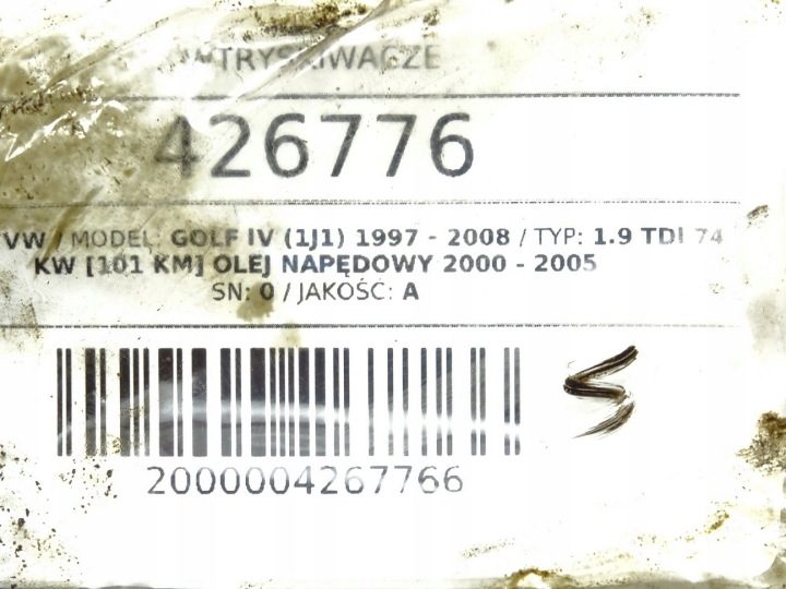 ФОРСУНКИ GOLF IV 1.9TDI 0414720037, фото 6