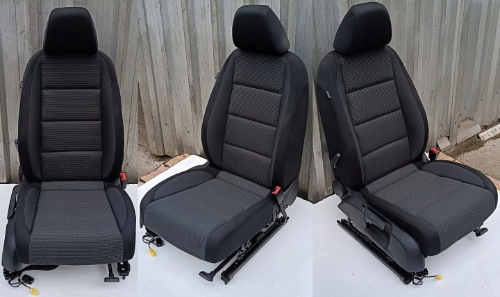 VW GOLF VI 6 10 г. СИДЕНЬЕ ПРАВОЕ ПЕРЕДНЕЕ С ПОДОГРЕВОМ AIRBAG ХЭТЧБЕК 5D, фото 1