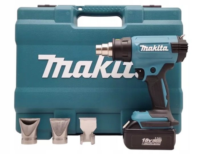 Makita DHG181ZK термофен akum 18 В кейс 4 форсунки, фото 1