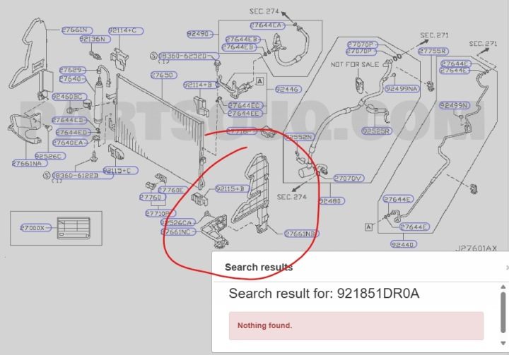 РУЛЬ ВОЗДУХОВОД РАДИАТОРА INFINITI FX II QX70 OEM 921851DR0A, фото 7