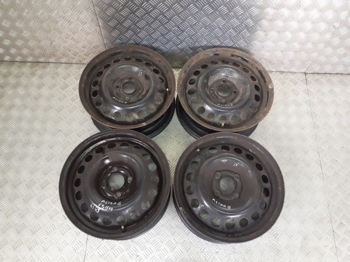 4× Штампованный диск Opel OE 6.0" x 15" 4x100, фото 1
