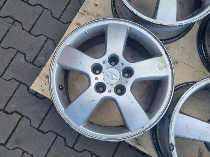 4× Литой диск Hyundai OE 6.5" x 16" 5x114.3 ET 46, фото 3